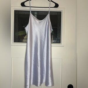 NWT Flora by Flora Nikrooz Chic Light Blue Satin Chemise in Sz (L)